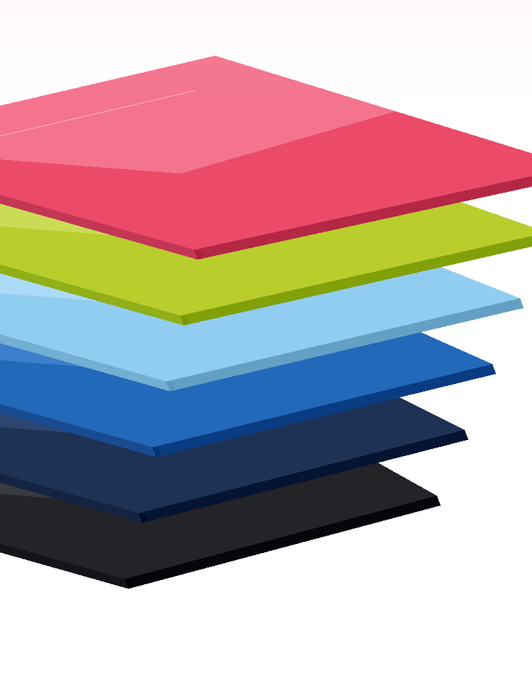 Clear acrylic plexiglass sheets stacked - custom cut to size plastic